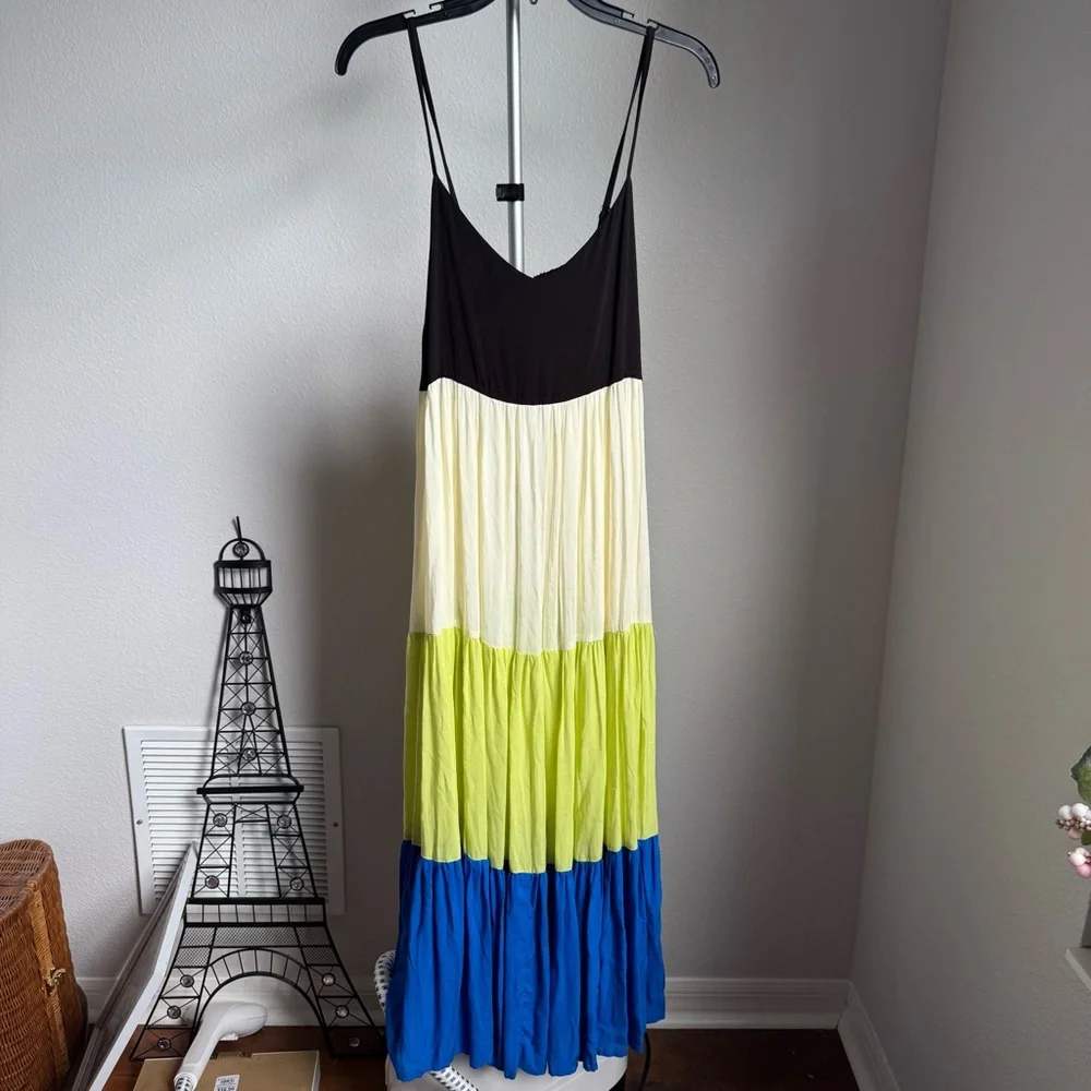 NWT Kate Spade New York Bow Solids Tiered Midi Dress Sz S - Picture 3 of 9